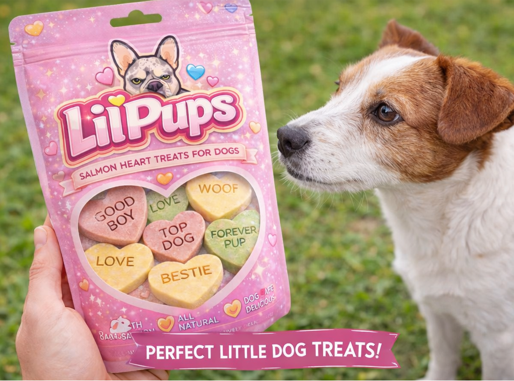 LilPups – Salmon Heart Treats for Dogs (Pre-Order)